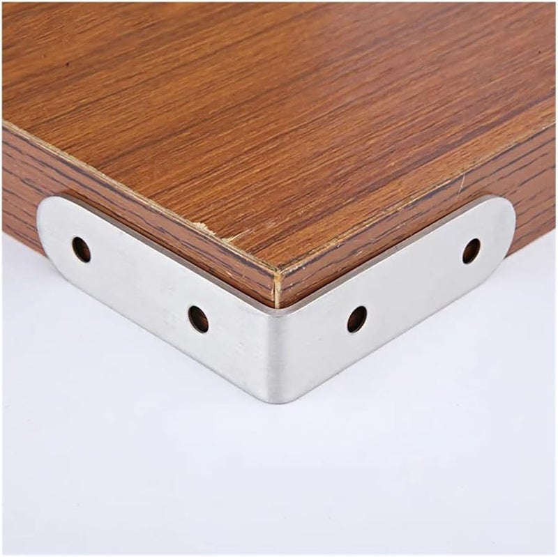 Right Angle Corner Brace L Shape Shelf Support Stainless Steel 10Pcs Size B - Image 4
