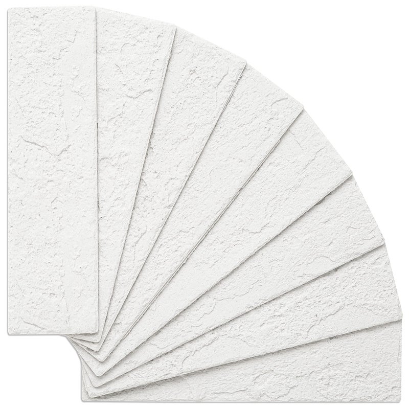 TORURAL 100 Old Town White Faux Brick Wall Tiles, 3D Thin Brick Veneers for Bedroom, Bathroom, Kitchen, Fireplace and Fence Wall Panels (14.2 sq ft) - Image 3