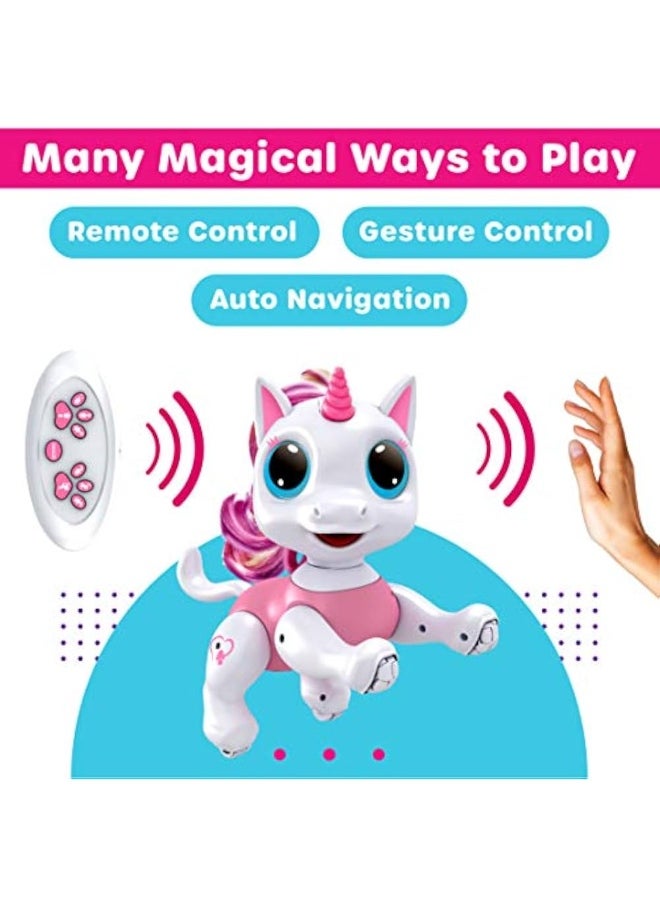 Power Your Fun Robo Pets Unicorn Toys – Interactive STEM Robot Set (1 Full-Size + 1 Mini Unicorn)  - Image 3