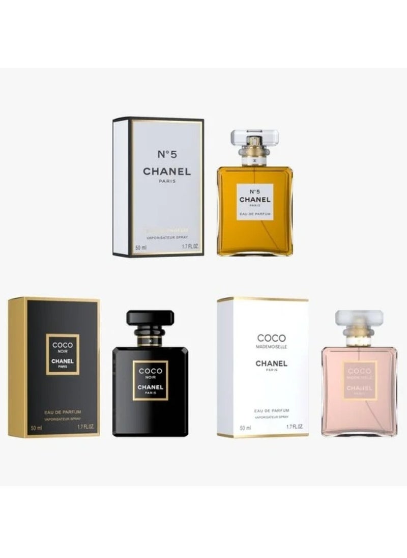 مجموعة عطور شانيل كوكو نوار 100مل وعطر كوكو مادموزيل 100ملليلتر وعطر ان فايف 100ملليلتر - pzsku/Z65875B4C1FED2F198FDDZ/45/_/1713649967/0ddff0c6-3061-45b4-9f03-df69e0b4048a