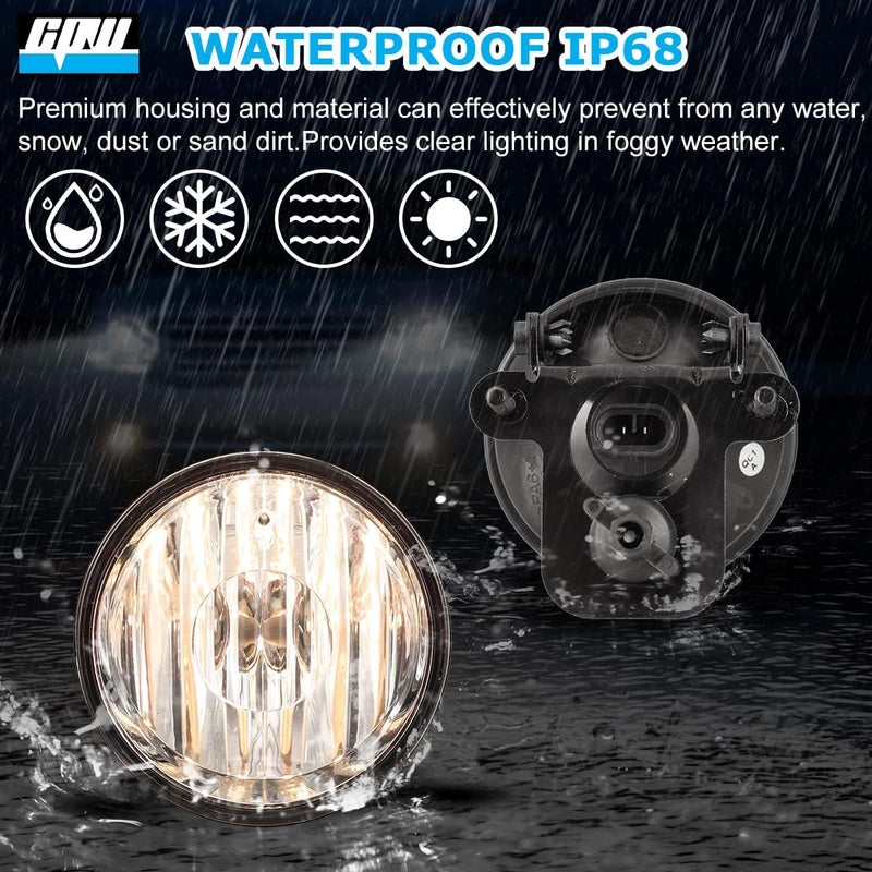 CPW Clear Lens Bumper Driving Fog Lights Pair for 2004-2006 Chevy Suburban 1500 Z71 & 2003-2006 Chevy Tahoe Z71 - Image 3