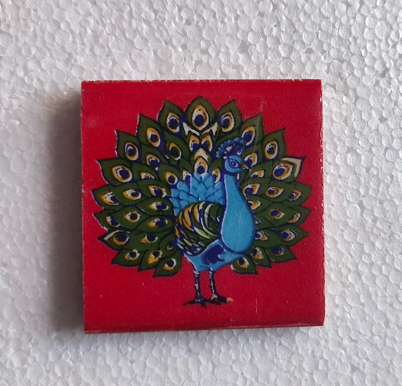 Shiv Kripa Blue Pottery Shiv Kripa Blue Art Pottery Wall Ceramic Tile Interior Exterior Crafted Tabletop Flooring Wall Floral Decorative 2 x 2 inch Tiles Pack of 20 Tiles - Image 3