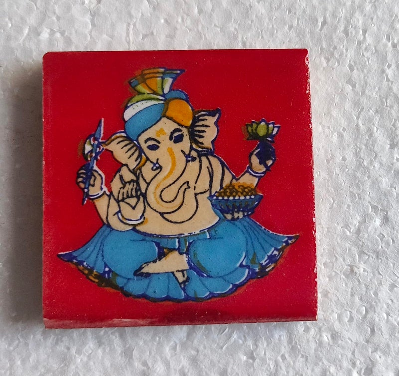 Shiv Kripa Blue Pottery Shiv Kripa Blue Art Pottery Wall Ceramic Tile Interior Exterior Crafted Tabletop Flooring Wall Floral Decorative 2 x 2 inch Tiles Pack of 20 Tiles - Image 5