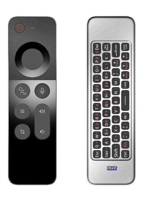 W3 2.4G Wireless Air Mouse Keyboard with Voice Control & IR Learning – 6-Axis Motion Sensing Remote for Smart TV, Android TV Box, PC