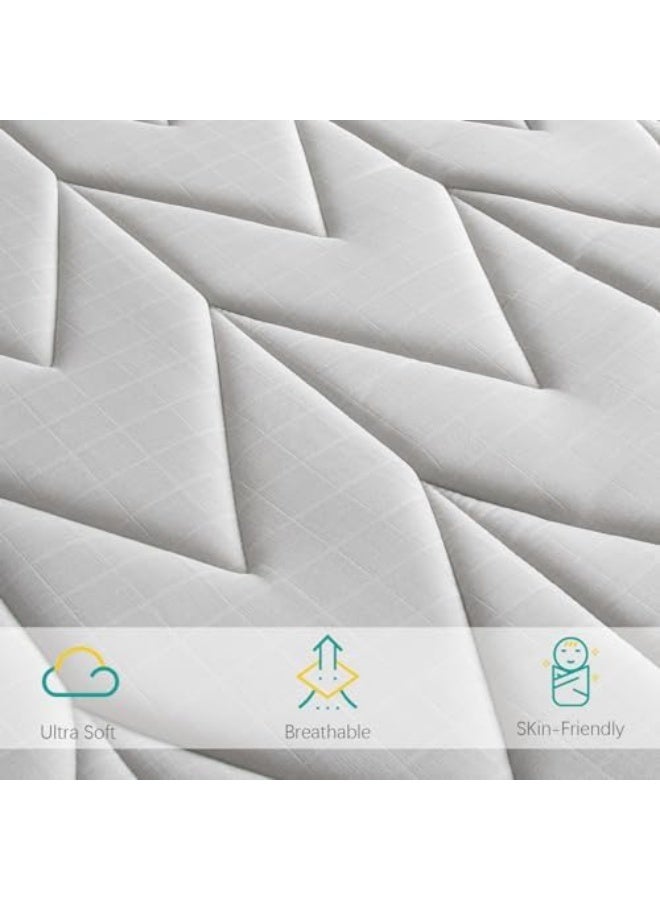 Biloban Foam Play Mat 50Ã—50, Muslin Kids Play Mat Fits for Dripex & Suposeu Playpen, One-Piece Crawling Mat for Baby & Toddler to Play on Floor, Non Slip, Gray - Image 4