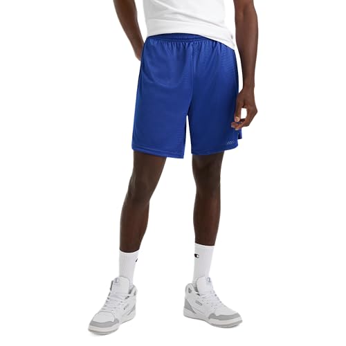 Champion Mens Shorts, Mesh Gym Lightweight Athletic (Reg. Big & Tall), Surf The Web C Patch Logo, X-Large US - Image 1