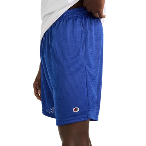 Champion Mens Shorts, Mesh Gym Lightweight Athletic (Reg. Big & Tall), Surf The Web C Patch Logo, X-Large US - Image 3