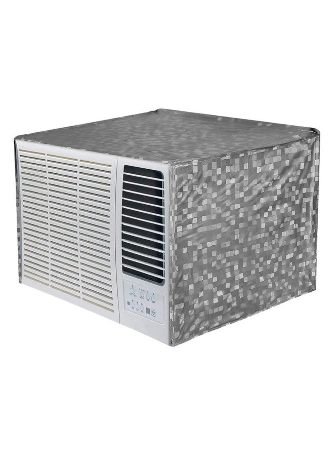 Kuber Industries 3D Design PVC Window AC Cover for 2 Ton Capacity (CTKTC01717, Grey) - Image 2