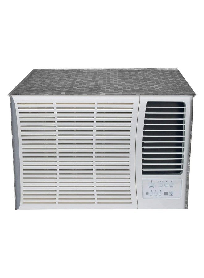 Kuber Industries 3D Design PVC Window AC Cover for 2 Ton Capacity (CTKTC01717, Grey) - Image 1