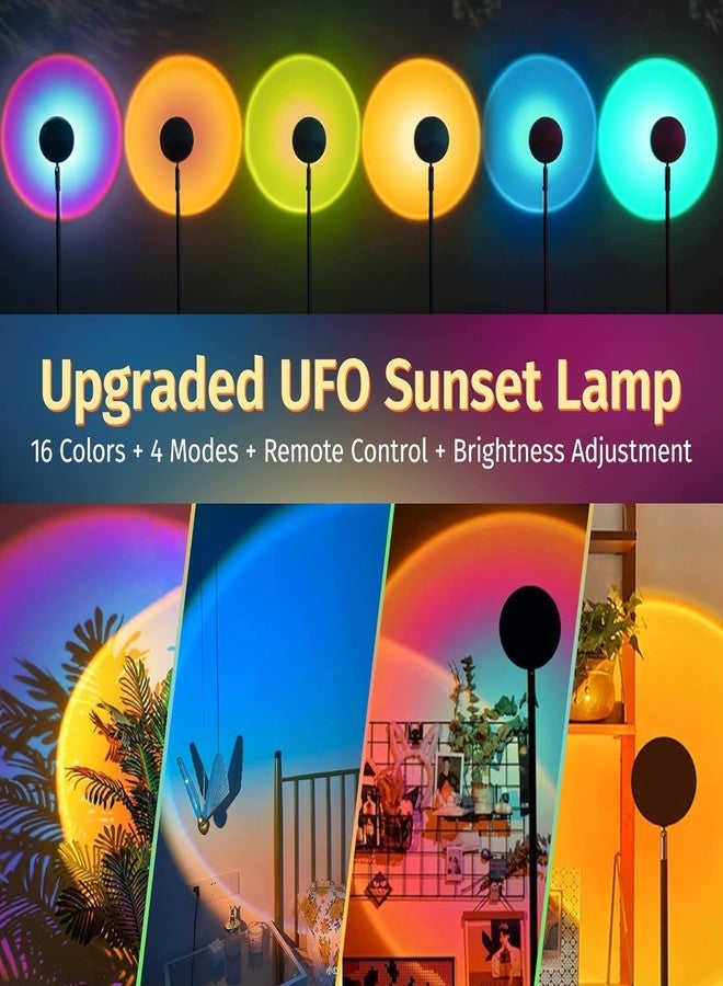 MIRADH RGB Sunset Projection Lamp – 16 Color Modes LED Night Light with Remote for Bedroom, Romantic Decor, Valentine Day Gift, Love Gift for Her, Couple Gift, Ambient Mood Lighting - Image 3
