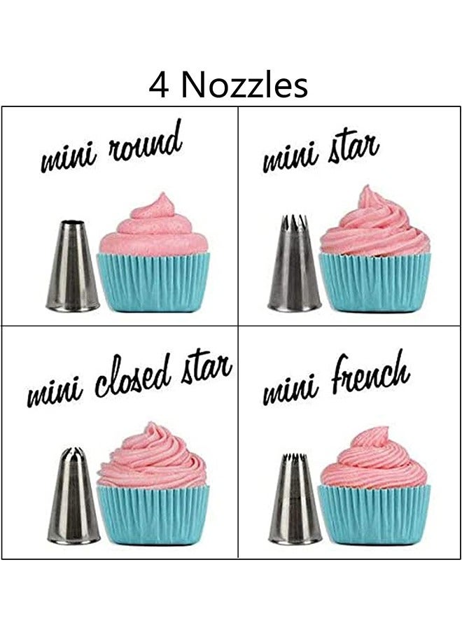 HY Cake Decorating Pen Tool Kit, Pastry Bag DIY Cake Deco Tools Kit of 11, Pastry Icing Pen, Piping BagsCake Decorating Tips Pen, Piping Tool Kit Set Dispenser Nozzles Pen Set (Blue) - Image 4