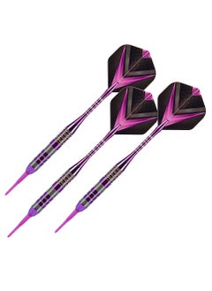 NIBEMINENT Tip Darts Set - Professional Soft Dart Set Colorful Tip for Dartboard with Iron Barrels and Extra Aluminum Shafts, Flights + Dart Tool + Gift Case  - Image 5