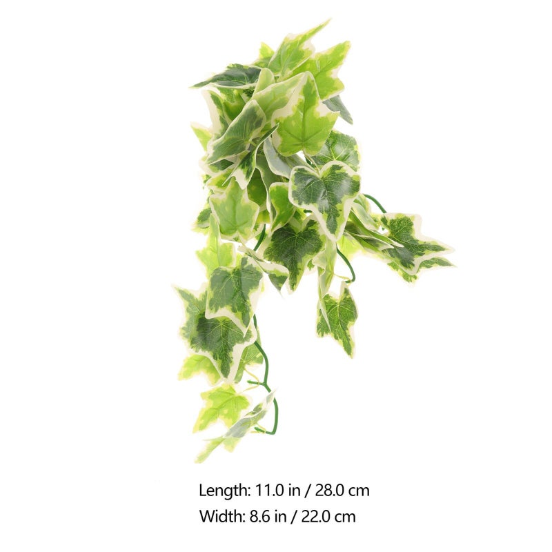 Realistic Artificial Reptile Plant Vine Hanging Terrarium Decor Green - Image 3