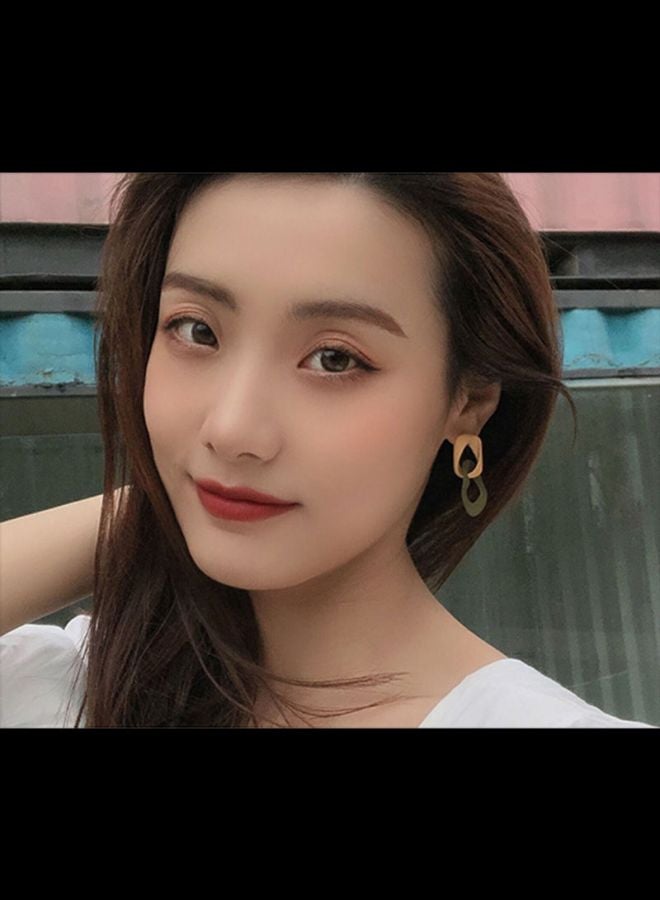 اليشمك أقراط متدلية بإبزيم وتصميم عصري - Image 4