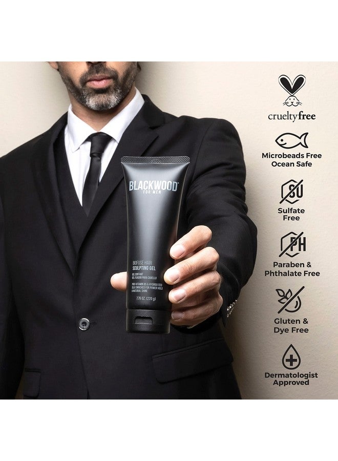 Blackwood For Men Biofuse Hair Sculpting Gel Men'S Vegan & Natural Hair Styling Product For All Hair Types Long Lasting Hold Sulfate Free Paraben Free & Cruelty Free (7.76 Oz) - Image 3