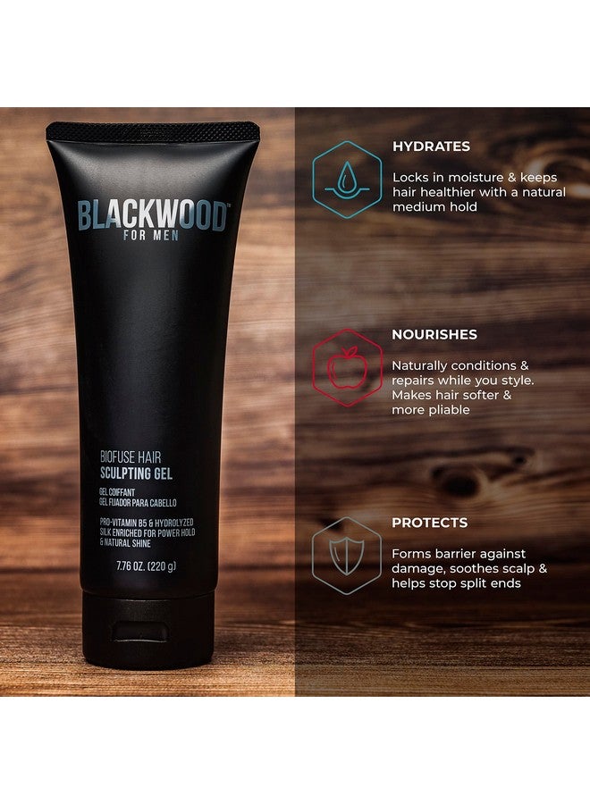 Blackwood For Men Biofuse Hair Sculpting Gel Men'S Vegan & Natural Hair Styling Product For All Hair Types Long Lasting Hold Sulfate Free Paraben Free & Cruelty Free (7.76 Oz) - Image 5