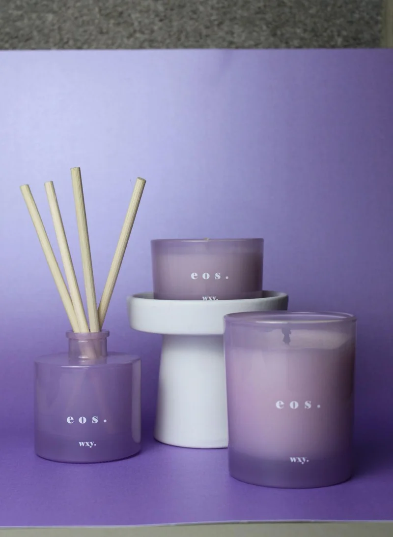 WXY Classic 3oz Candle - Eos - Orris Root and Amber- Glass base -premium scented candle -