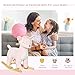 Qaba Kids Plush RideOn Rocking Horse DeerShaped Plush Toy Rocker with Realistic Sounds for Child 3672 Months Pink - Image 4