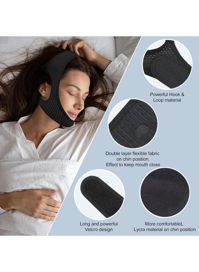 Anti Snoring Devices, Chin Strap for Sleeping, Adjustable Breathable Chin Strap for Men and Women - Image 3