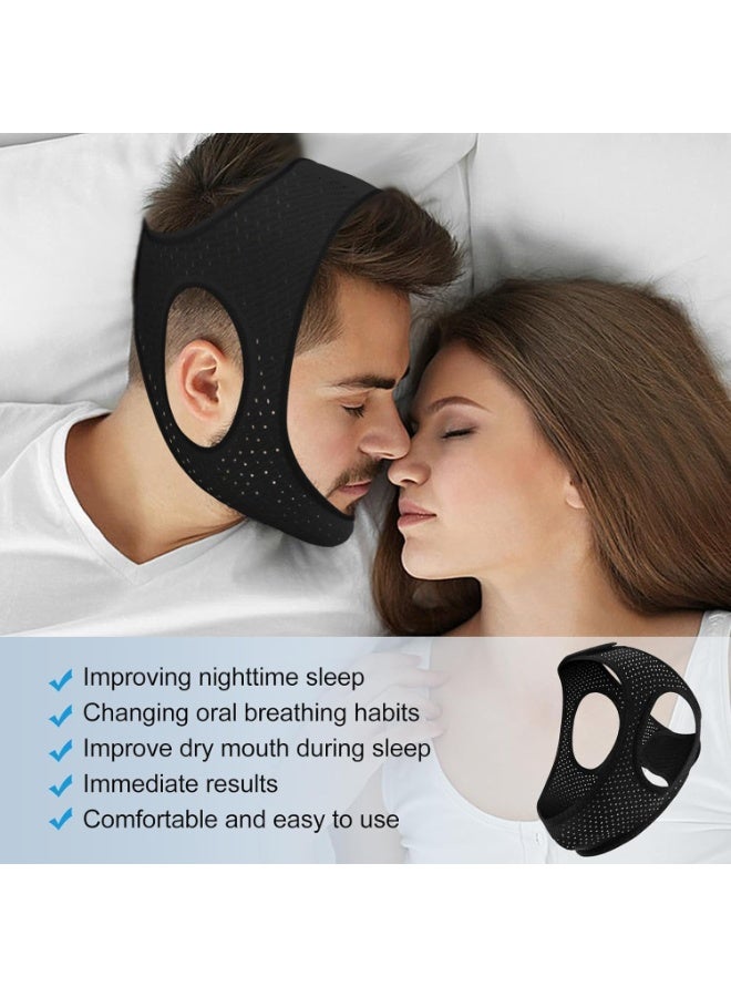 Anti Snoring Devices, Chin Strap for Sleeping, Adjustable Breathable Chin Strap for Men and Women - Image 4