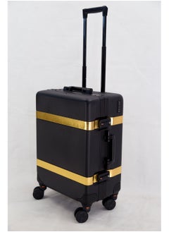 MAYLAN Makeup Train Stand Case With Pro Studio Artist Trolley And Lights large size, Black with Golden Medium  - Image 5