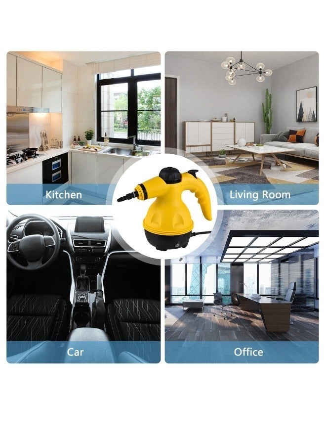 Denx 1200W Multifunctional High Temperature Handheld Steam Cleaner with 9pcs Accessories Suitable for Kitchen Sofa and Bathroom Window - Image 4