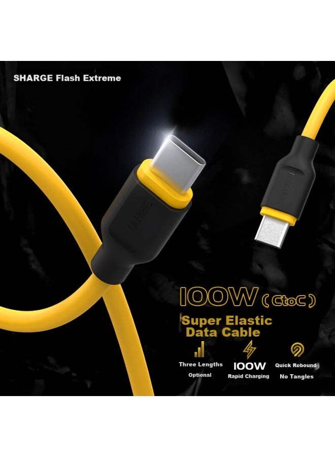 SHARGE Shanji 100w Charging Cable, Apple 16pd Fast Charging Type-c Data Cable, Skin-friendly, Suitable For Iphone 15, Huawei, Xiaomi 14, Meizu, Samsung, Oppo, Android Laptops, Ipad - Image 1