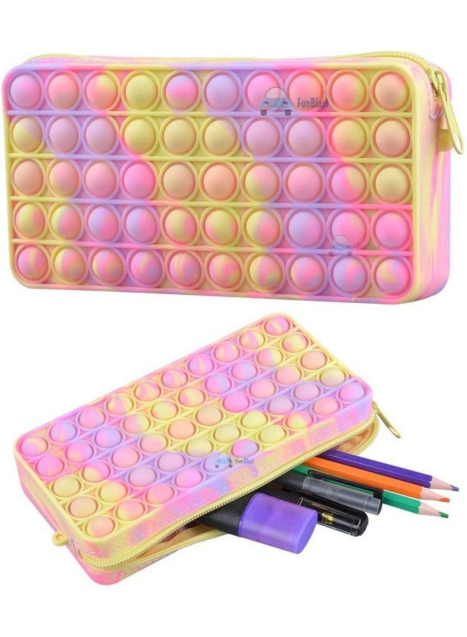 FunBlast FunBlast Combo of Fidget Popit Pouch & 3D Squishy Unicorn Diary for Kids Pop it Stationery Kit - Coin Pouch, Stationary Organizer Set/Birthday Return Gifts for Girls, Kids (Pack of 2; Random Color) - Image 4