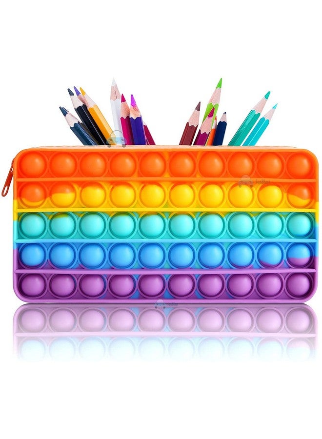 FunBlast FunBlast Combo of Fidget Popit Pouch & 3D Squishy Unicorn Diary for Kids Pop it Stationery Kit - Coin Pouch, Stationary Organizer Set/Birthday Return Gifts for Girls, Kids (Pack of 2; Random Color) - Image 3