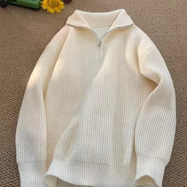 Mens Winter 2023 New Solid Color Knitted Turtle Neck Sweater Casual Style Versatile Jacket Korean Idle Fashion Sweater Green  - Image 3