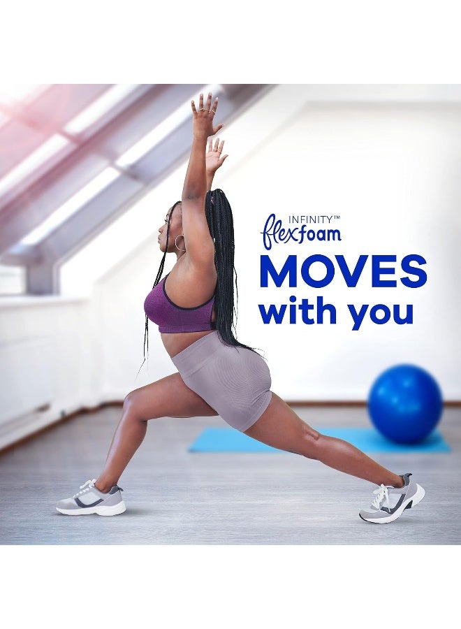 Always Infinity Feminine Pads For Women, Size 2 Heavy Flow Absorbency, Multipack, With Flexfoam, With Wings, Unscented, 32 Count x 3 Packs (96 Count total) - Image 4