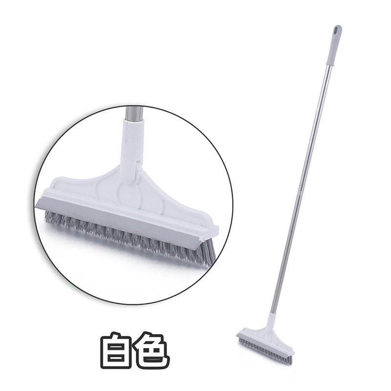 Double-Sided Tile Grout Brush for Bathroom Cleaning Ordinary White Gray