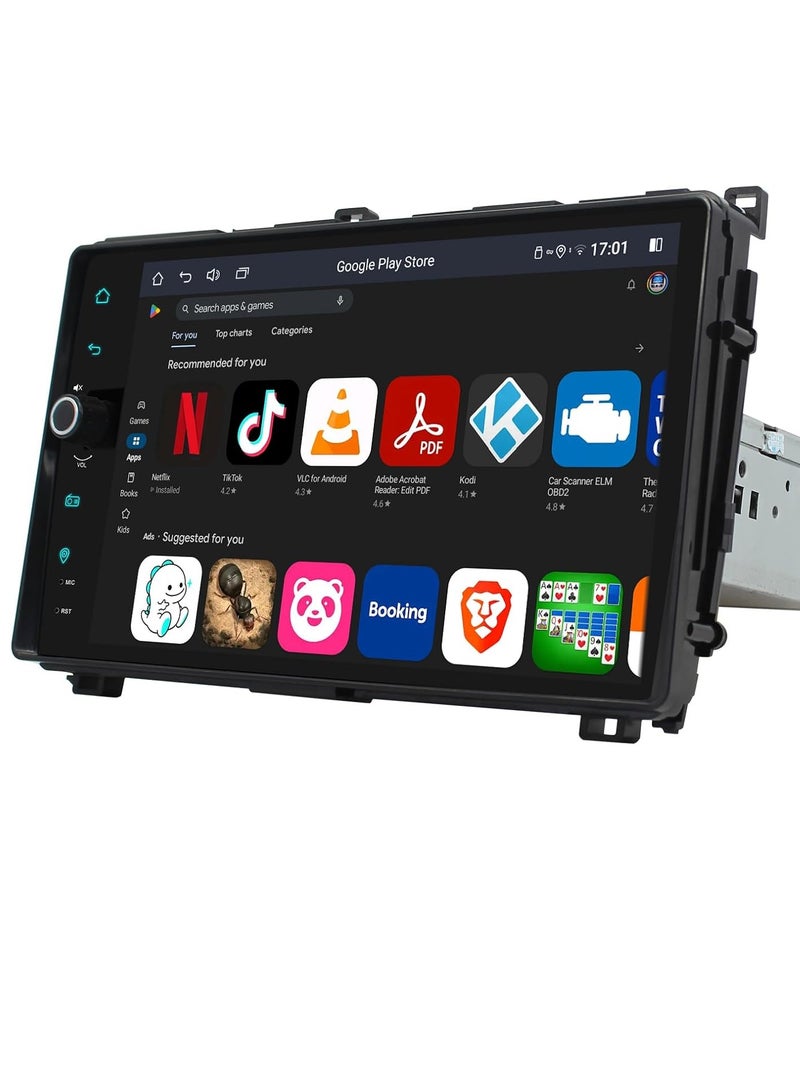 ستيريو سيارة لتويوتا كورولا 2017-2019 وحدة رأس أندرويد 12 راديو سيارة مقاس 9 بوصات، 4 جيجابايت + 64 جيجابايت مع CarPlay اللاسلكي وAndroid Auto، وصلة المرآة، مخرج HDMI، AM/FM، بلوتوث 5.0 (JY-TZ217N4) - Image 1