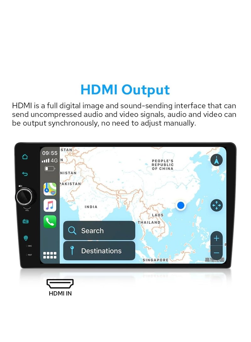 ستيريو سيارة لتويوتا كورولا 2017-2019 وحدة رأس أندرويد 12 راديو سيارة مقاس 9 بوصات، 4 جيجابايت + 64 جيجابايت مع CarPlay اللاسلكي وAndroid Auto، وصلة المرآة، مخرج HDMI، AM/FM، بلوتوث 5.0 (JY-TZ217N4) - Image 5