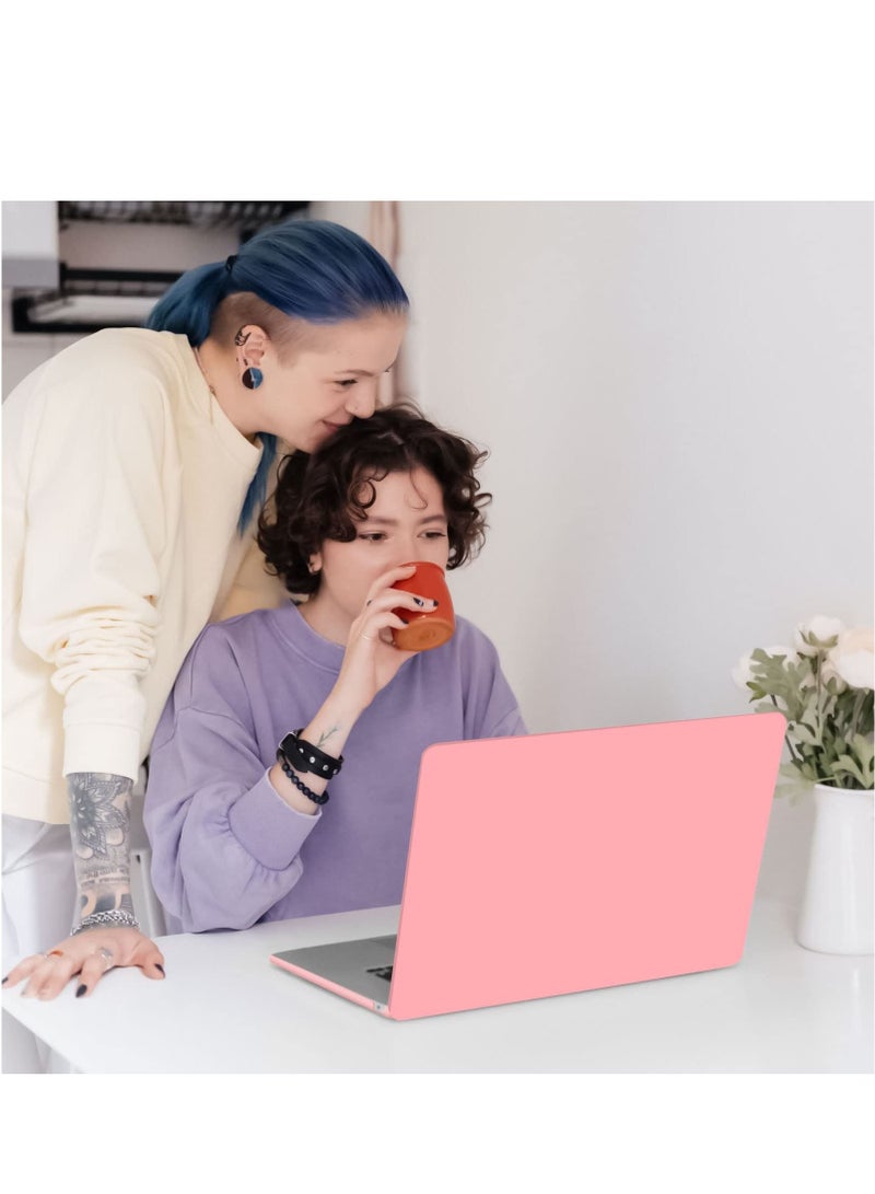 Snap On Laptop Case Cover Compatible with MacBook Air 13.6 inch 2022 Release A2681 M2 Chip w/Liquid Retina Display Touch ID Protective Plastic Hard Shell Case Cover (Pink) - Image 2