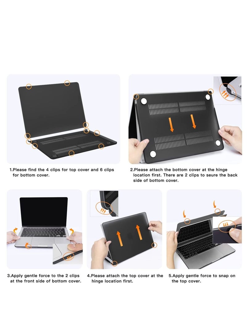 Snap On Laptop Case Cover Compatible with MacBook Air 13.6 inch 2022 Release A2681 M2 Chip w/Liquid Retina Display Touch ID Protective Plastic Hard Shell Case Cover (Pink) - Image 5