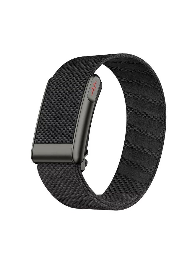 BlueFire Black Screenless Fitness Band – Heart Rate Monitor, Sleep Tracking, Step Counter, Calorie & Distance Tracker | Smart Screenless Fitness Tracker for Men & Women | Multi-Sport Activity Band | IP68 Waterproof Smart Health Wearable Device, App Control & Long Battery - Image 1
