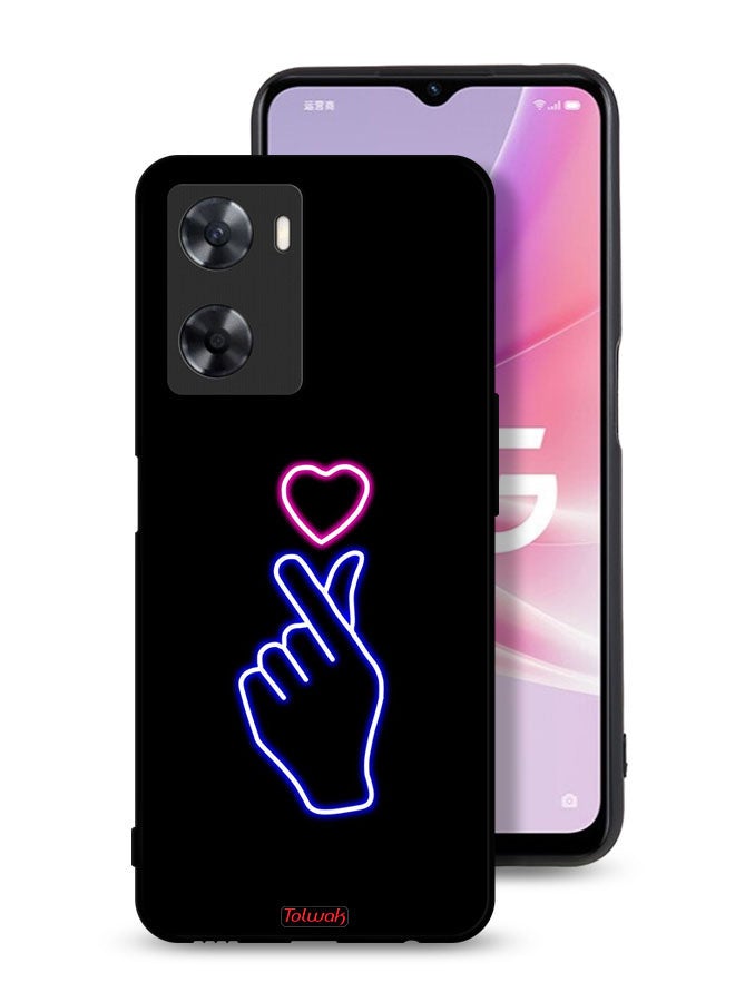 Tolwak Oppo A77s Protective Case Cover Snap Heart Art - Image 1