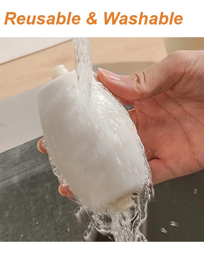 عام بكرة إزالة الوبر القابلة لإعادة الاستخدام لشعر الحيوانات الأليفة، قابلة للغسل أثناء السفر لإزالة شعر القطط والكلاب من الملابس والمغاسل، منظف لزج صغير، وردي - Image 4