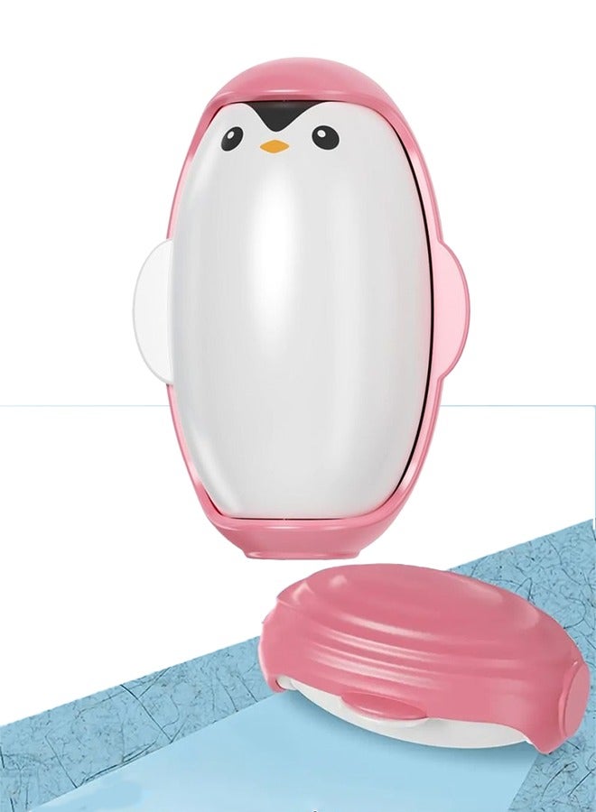 عام بكرة إزالة الوبر القابلة لإعادة الاستخدام لشعر الحيوانات الأليفة، قابلة للغسل أثناء السفر لإزالة شعر القطط والكلاب من الملابس والمغاسل، منظف لزج صغير، وردي - Image 1