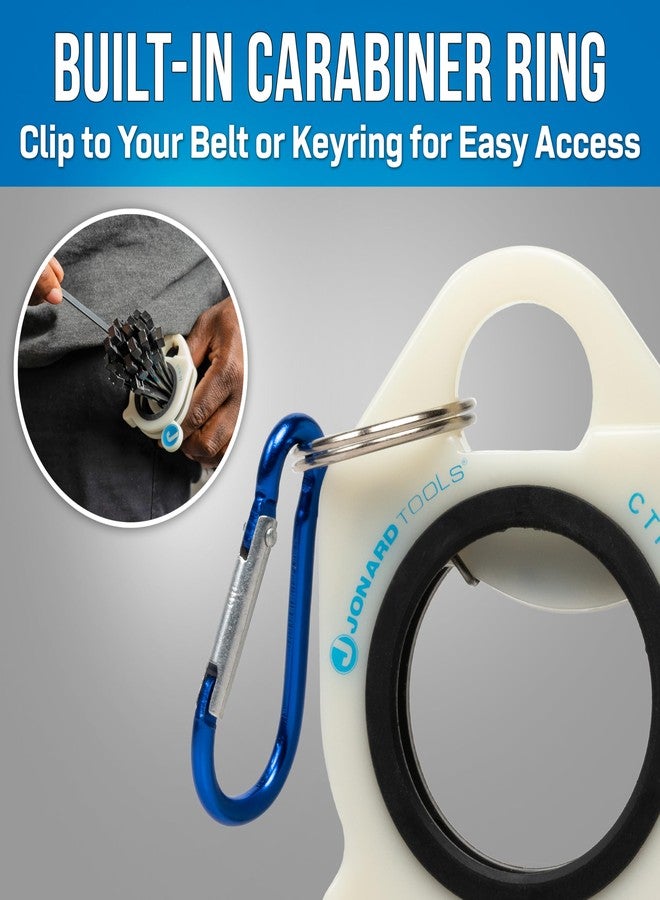 جونارد تولز حامل ربطات الكابلات CTH-15 من جونارد تولز، مقاس 1.5 بوصة، بتصميم زنبركي، يضيء في الظلام، يتضمن حلقة تثبيت وحلقة مطاطية، يناسب أربطة الكابلات وربطات السحاب من 4 إلى 24 بوصة - Image 5