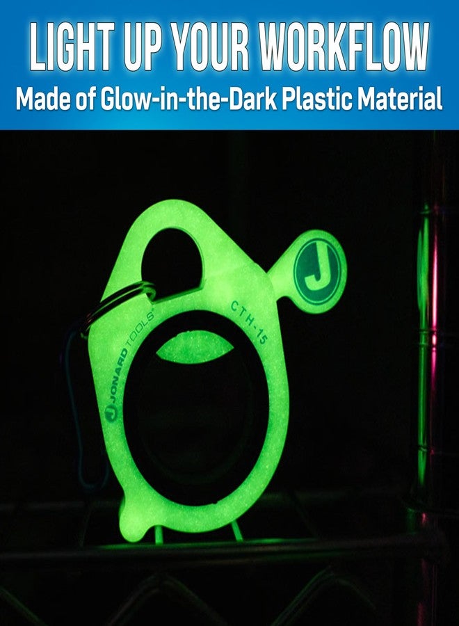 جونارد تولز حامل ربطات الكابلات CTH-15 من جونارد تولز، مقاس 1.5 بوصة، بتصميم زنبركي، يضيء في الظلام، يتضمن حلقة تثبيت وحلقة مطاطية، يناسب أربطة الكابلات وربطات السحاب من 4 إلى 24 بوصة - Image 4