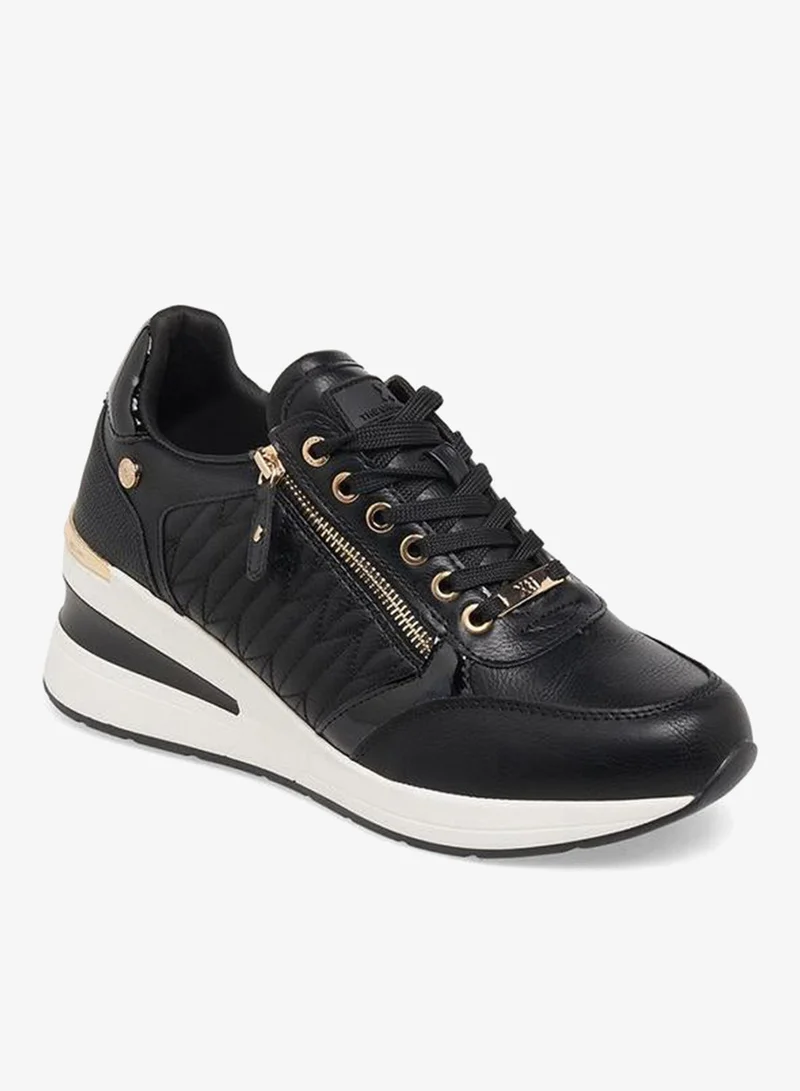 إكستي Women Panelled Wedge Heel Ankle Sneakers