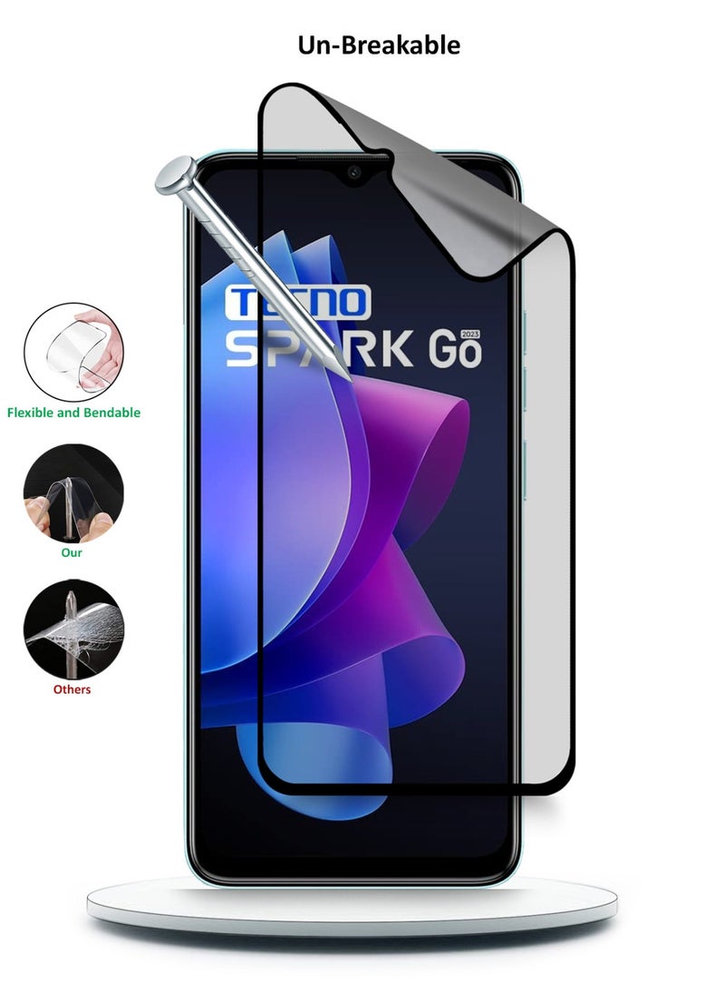 Techie - Techie Matte Ceramic Screen Protector Film for Tecno Spark Go 2023 – Smooth Feel Anti Fingerprint Bubble Free - Image 1