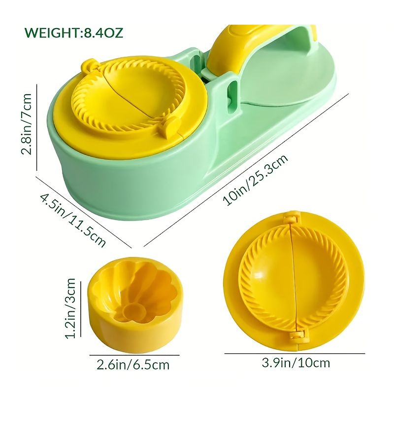 1pc Kitchen Dumpling Mold Tool Three In One Multipurpose Dumpling Maker With Pressure Protector Durable Simple Convenient Quick Molding Ideal Gift For Ramadan New Year Easter - Image 5