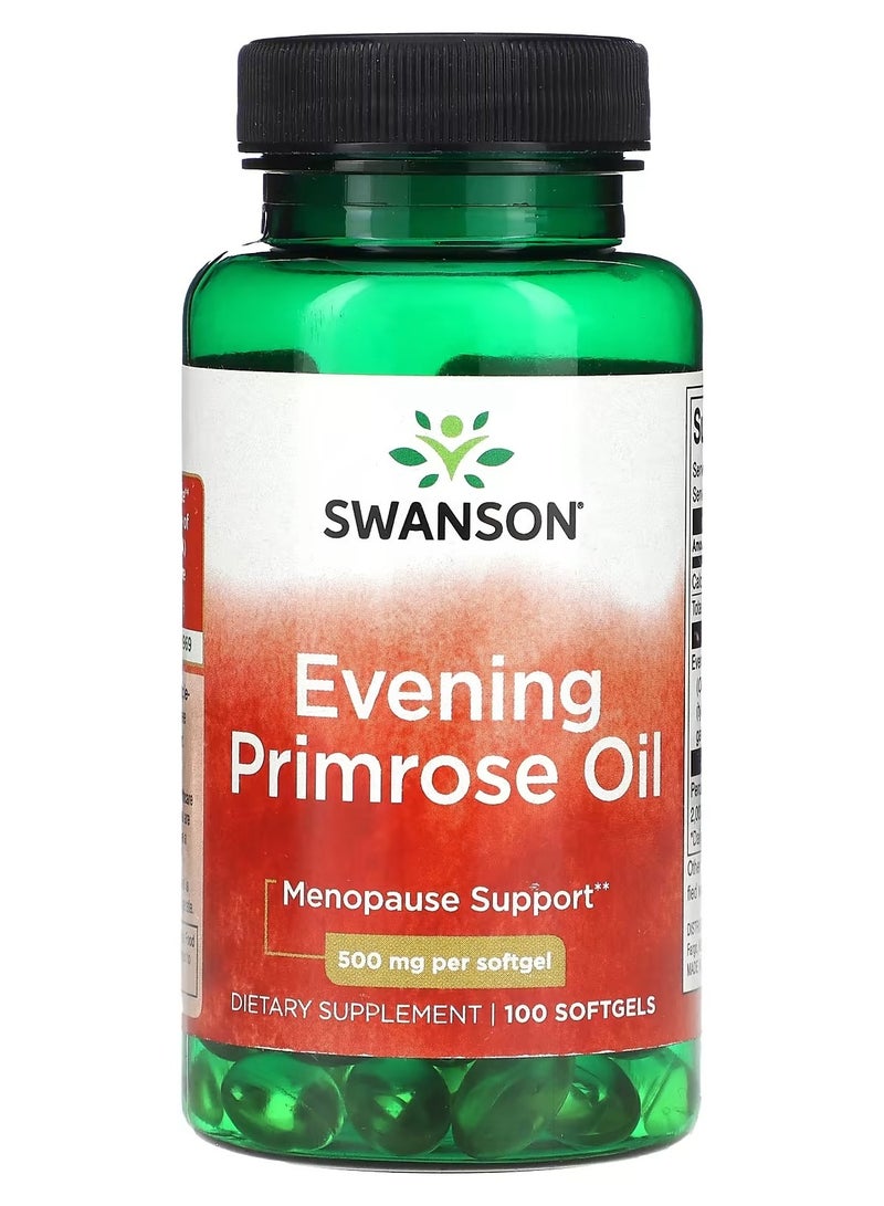 Swanson, Evening Primrose Oil, 500 mg , 100 Softgels
