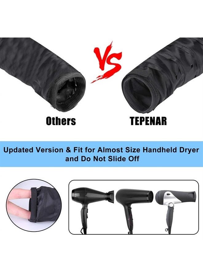 TEPENAR - Bonnet Hair Dryer Attachment, Upgraded Soft Adjustable Large Hair Drying Bonnet for Hand Held Hair Dryer, Easy to Use for Natural Curly Textured Hair Care and Speeds Up Drying Time at Home - Image 1