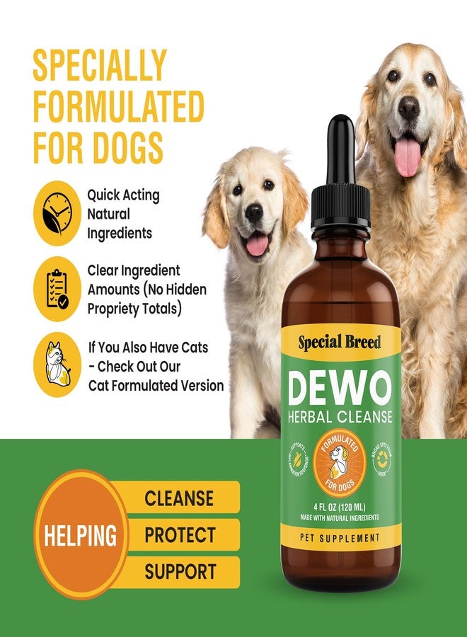 Special Breed Natural Intestinal Defense for Dogs, Herbal Cleanse with Wormwood, Black Walnut - Digestive Support Promotes Gut Health & Flora Balance, Advanced Broad Spectrum Formula - Made in The USA, 4oz - Image 2
