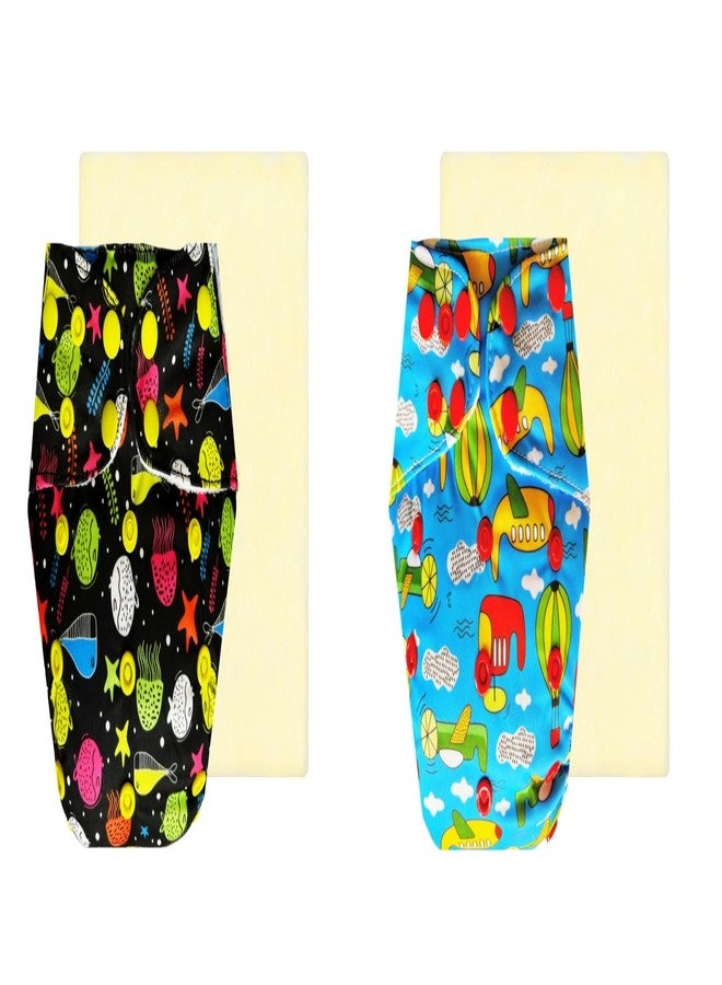 حفاضات دمبلدو إيليت القماشية مع ماصة سحرية (عبوة من قطعتين) | ناعمة ولطيفة | مانعة للتسرب | أزرار كبس قابلة للتعديل | ضرورية للاستخدام اليومي | من 3 أشهر إلى 3 سنوات | للجنسين - Image 1