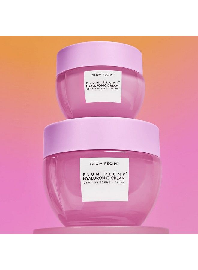GLOW RECIPE Mini Plum Plump Hyaluronic Acid Face Cream Dewy Glow Hydrating Face Moisturizer That Plumps & Balances Skin Vegan Whipped Gel Moisturizer With Polyglumatic Acid & Ice Willowherb (20Ml)  - Image 3